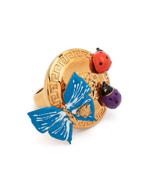 versace butterfly ring|Versace ladies rings.